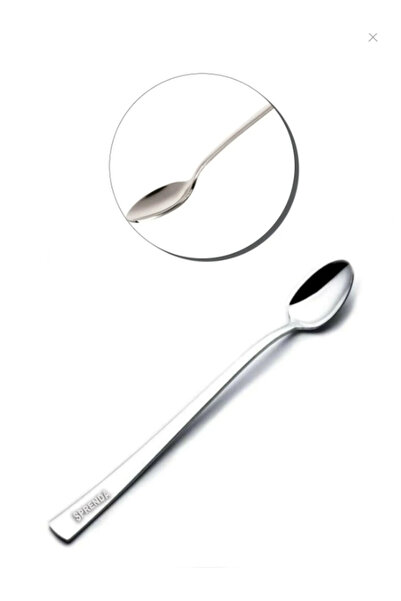 SPRENDA 1 Adet Uzun Kaşık Kokteyl Cezve Kaşığı Mocca Latte Kaşığı 22 Cm