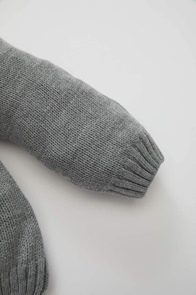 DeFacto Erkek Bebek Bisiklet Yaka Çizgili Triko Kazak C8880A524WN