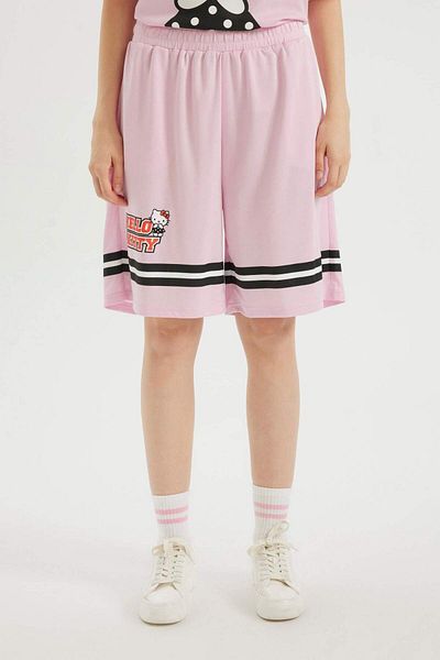 DeFacto Gemusterte Shorts mit entspannter Passform „Hello Kitty“ – D4219AX24HS