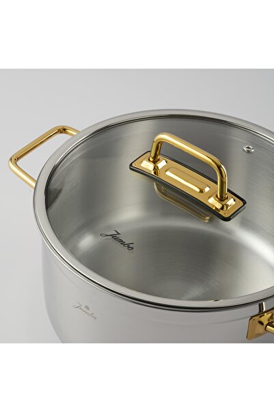 Jumbo Modena 8 Parça Titanyum Gold Tencere Seti