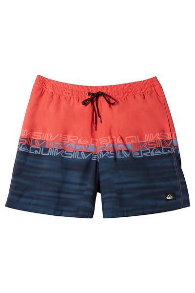 Quiksilver Costum de baie pentru băieți, pantaloni scurți de volei - Quicksilver Wordblock, Yth14, AQBJV03051