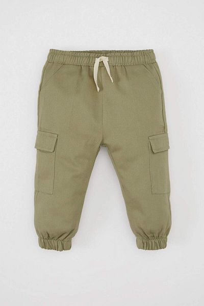 DeFacto Baby Boy 2 τμχ Σετ φούτερ με στάμπα με λαιμόκοψη Cargo Pocket ελαστικό παντελόνι μέσης