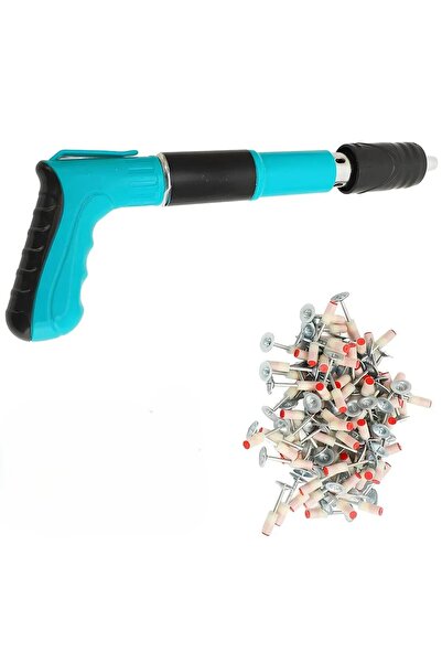 EKİNLER Mekanik Çivi Tabancası Beton Çelik Çivi Tabancası + 50 Adet Pul Başlı Barutlu Çivi EEA413