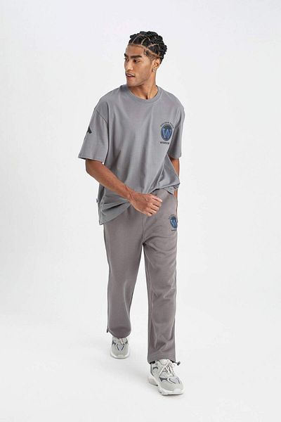 DeFacto Fit Nba Golden State Warriors Oversize κοντομάνικο μπλουζάκι με φαρδιά εφαρμογή με λαιμόκοψη