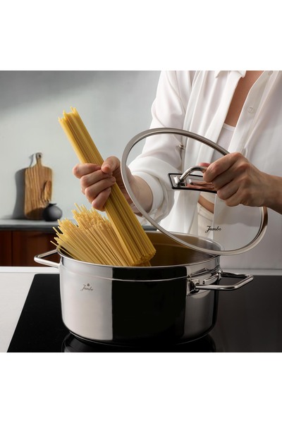 Jumbo Modena 24 cm Stainless Steel Deep Pot