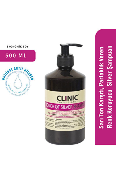 CLINIC PYROO Sarı Ton Karşıtı, Parlaklık Veren Renk Koruyucu - Silver Şampuan...
