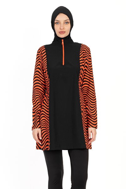 InStyle Закритий 4-частий чорний купальник з хіджабом 6065A