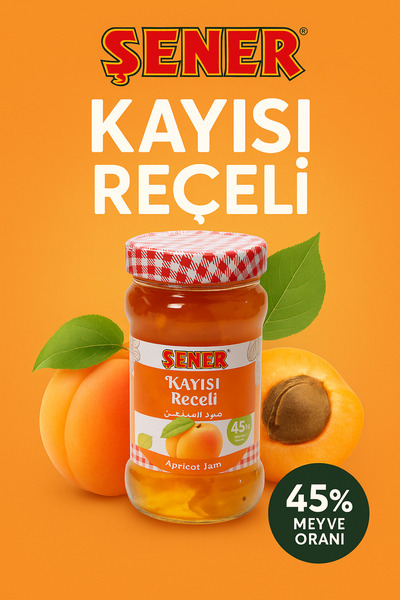 Şener %45 MEYVE KAYISI REÇELİ 380 GR