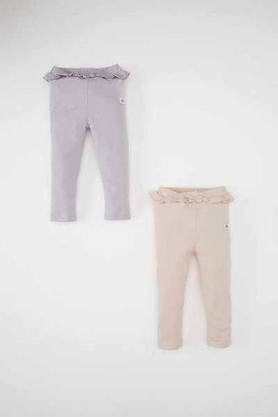 DeFacto Baby-Mädchen-Hemd aus gekämmter Baumwolle mit elastischem Bund – C9487a524au