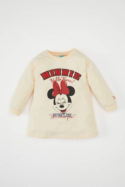DeFacto Baby Mädchen Disney Mickey & Minnie Rundhals-Langarm-Sweatshirt-Kleid D2201A524AU