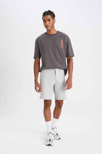 DeFacto Fit Standard Fit Sportsman Basic Plain Short Leg Shorts B1170ax24sp