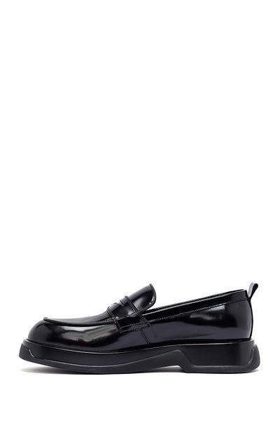 Derimod Men's Black Leather Loafer 25Wfd621322
