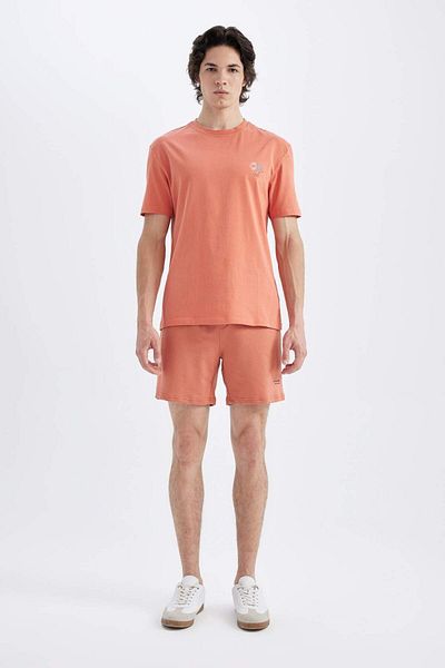 DeFacto Crew Neck Printed Regular Fit Short Sleeve T-Shirt C5650ax