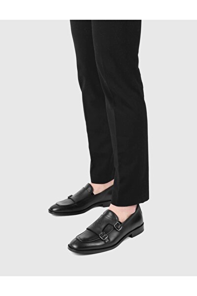 İLVİ Dover Hakiki Deri Erkek Siyah Klasik Ayakkabı