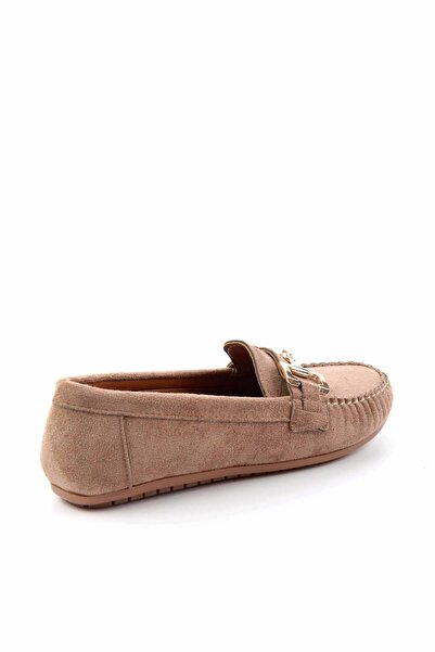 Bambi Vizon Kadın Loafer Ayakkabı K01778166502