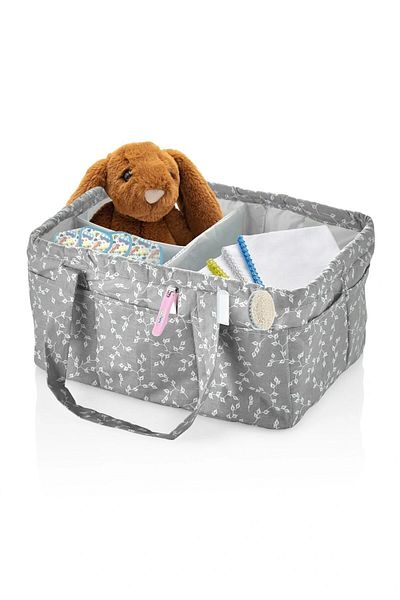 Babyjem Gray Floral Folded Mother&Baby Organization