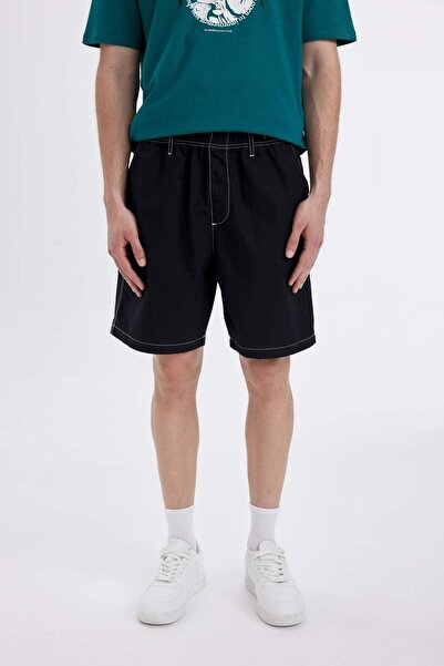 DeFacto Relax Fit Paraşüt Bermuda Şort C1808AX24SM