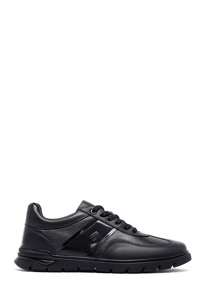 Derimod Men's Black Lace-Up Leather Casual Sneaker 25Wfd660014