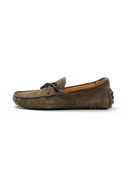 Dufy Ανδρικά Suede Casual Παπούτσια Khaki - 95653