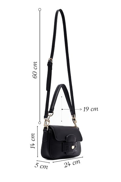 Derimod Women's Black Long Strap Shoulder Bag 25Sbd251018