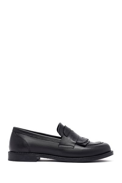 Derimod Women's Black Leather Masculine Loafer 25Afd201618