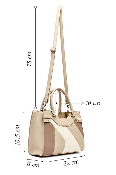 Derimod Women's Beige Long Strap Classic Shoulder Bag 25Sbd264018