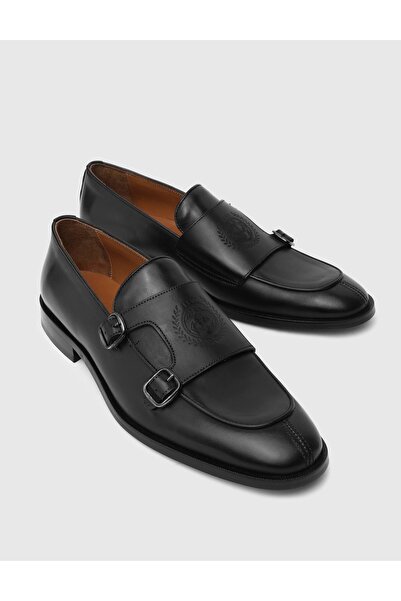 İLVİ Dover Hakiki Deri Erkek Siyah Klasik Ayakkabı