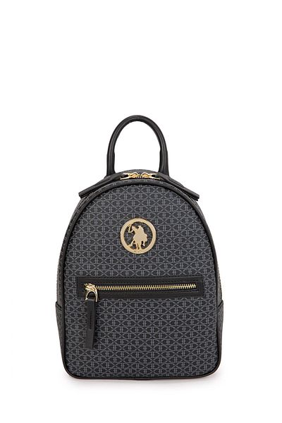 U.S. Polo Assn. Black-Black Women's Backpack Us8011
