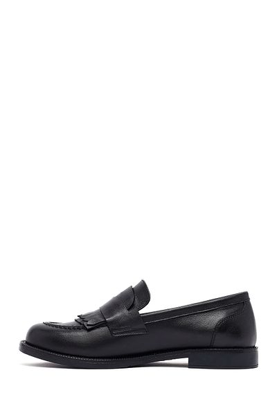 Derimod Women's Black Leather Masculine Loafer 25Afd201618
