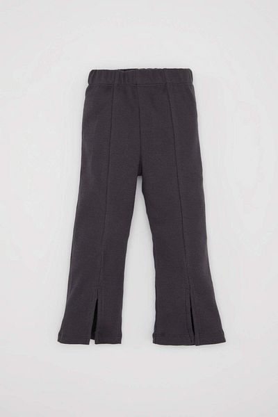 DeFacto Leggings pentru fetiță, spaniolă, cu fantă, cu șnur, antracit D2196A524AU