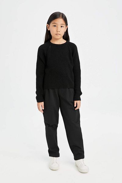 DeFacto Mädchen Ecru Standard Fit Rundhals Strickpullover C6910A824AU