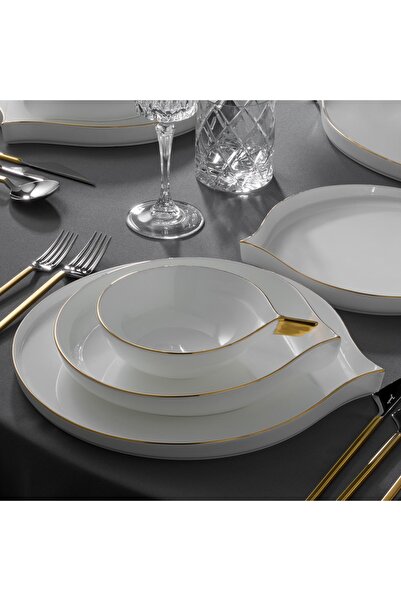 Jumbo Goddess Gold 61 Parça 12 Kişilik Yemek Takımı