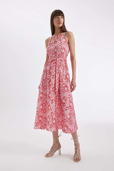 DeFacto Rochie maxi fără mâneci cu decolteu Halter D2649AX24HS