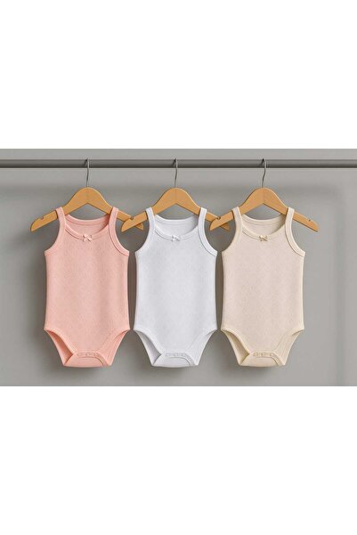 Midani Store 100% Cotton 3-Piece Sfi̇ Cotton Baby Body Undershirt Teddy Bear and Nature Patterned Snapback Bodysuit 1-3 Years Old
