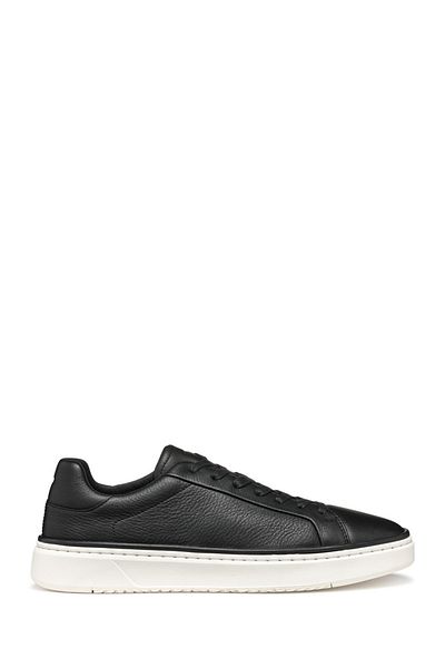 Geox Men's Black Zackerty Lace-Up Leather Sneaker U46Hpa00046C9999