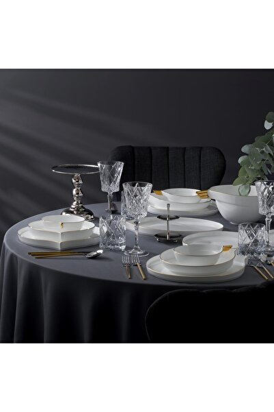 Jumbo Goddess Gold 61 Parça 12 Kişilik Yemek Takımı