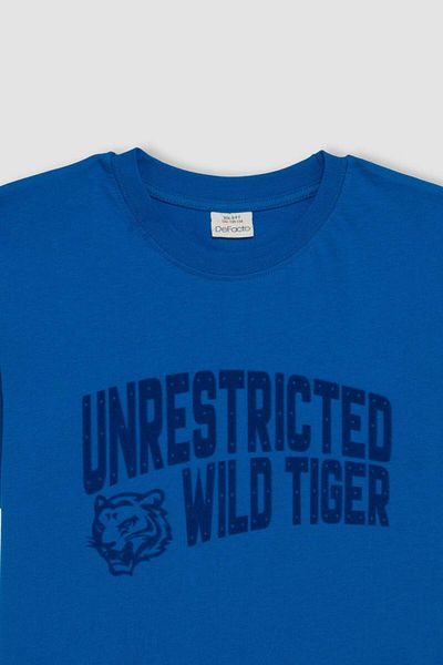 DeFacto Kurzärmeliges Rundhals-T-Shirt für Jungen D2225A824HS