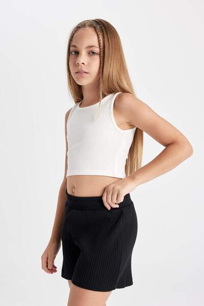 DeFacto Kız Çocuk Bisiklet Yaka Atlet D4566A824HS