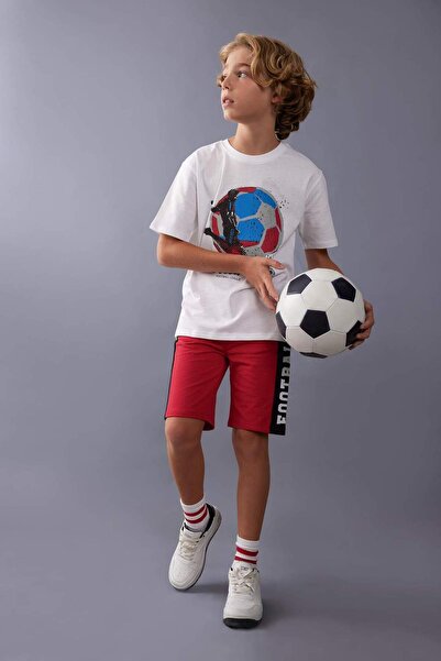 DeFacto Erkek Çocuk Baskılı Şort C6853A824HS