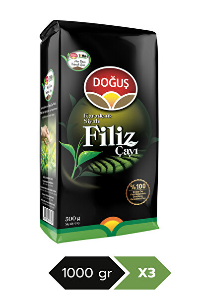 Doğuş Karadeniz Filiz 1 kg Çay X 3 Adet