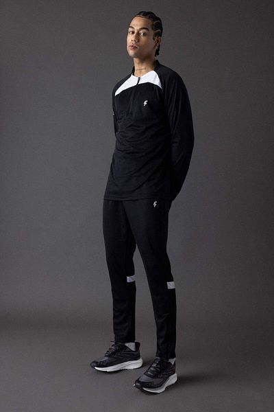 DeFacto Defactofit Slim Fit Tight-Fitting Stand Collar Zipper Printed Heavy Fabric Sports Sweatshirt B5026Ax24Sp
