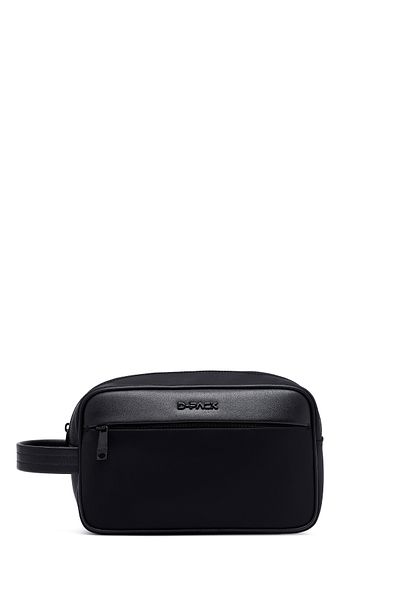 Derimod D-Pack Men's Black Fabric Mini Handbag 25Sbd30326F