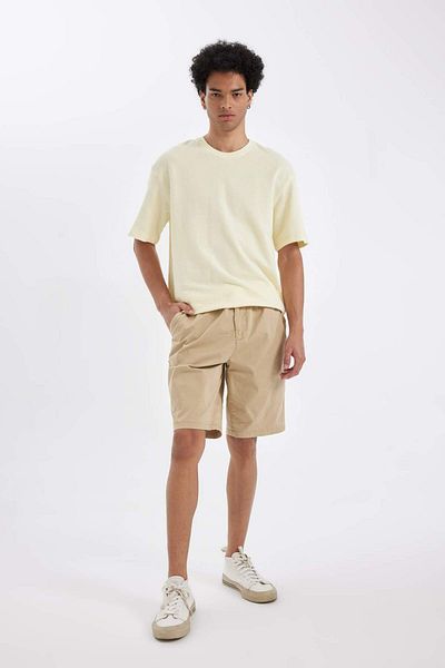DeFacto Regular Fit Gabardine Bermuda Shorts D2899Ax24Hs
