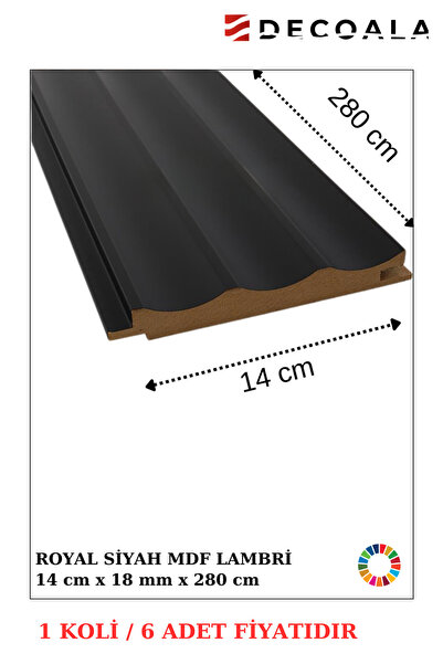 DECOALA Mdf Tavan Ve Duvar Lambri 14x280 cm ( 6 Adet )