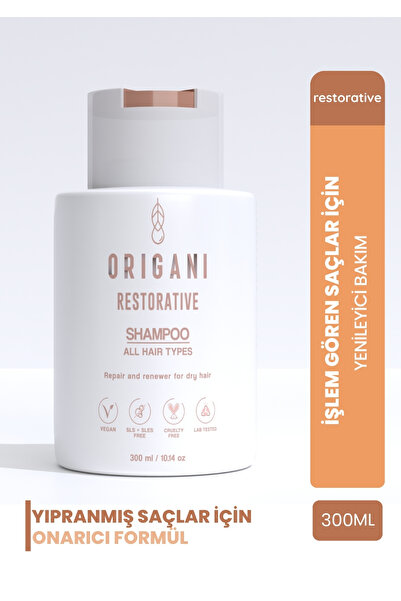 Origani Yıpranmış Ve Boyalı Saçlar Için Onarıcı Bakım – Restorative Şampuan