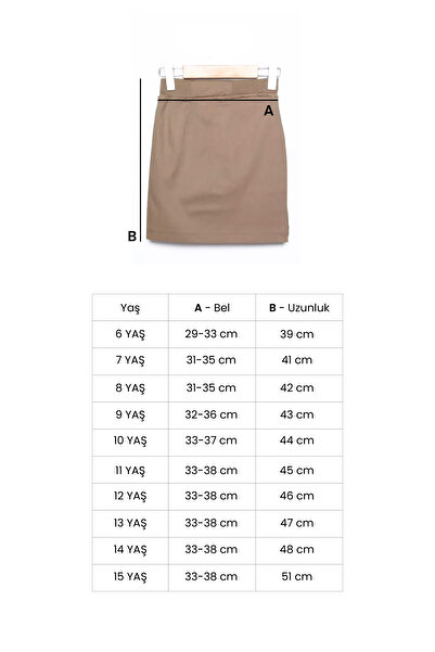 e-çocuk Дівчача шорти-спідниця з еластичним поясом для школи 8637