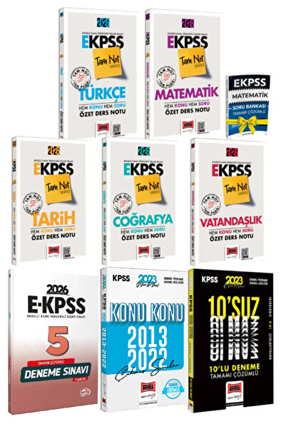 Yargı Yayınları 2026 Yargı E KPSS GYGK Tüm Dersler Ders Notu Seti+Editör EKPS...