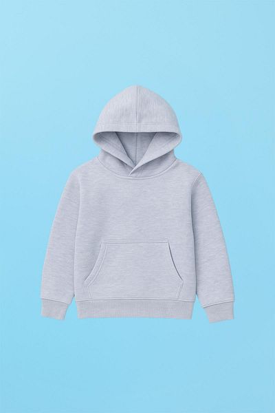Perendi Unisex Χειμερινό φούτερ με κουκούλα και τσέπη καγκουρό - Γκρι