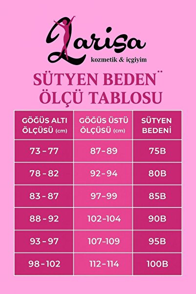 Larisa Cosmetics Kadın Dolgulu Balenli Günlük 3 Lü Sütyen