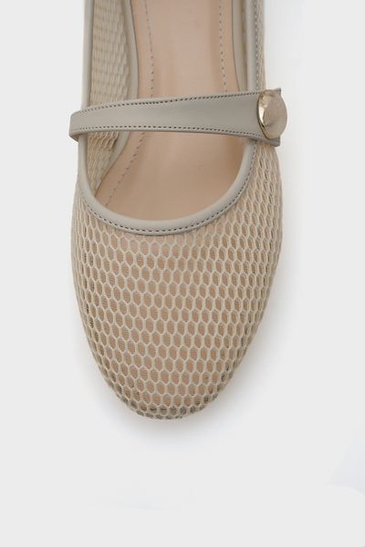 Capone Outfitters Amy Mesh Buckle Strap Women's Ballerinas